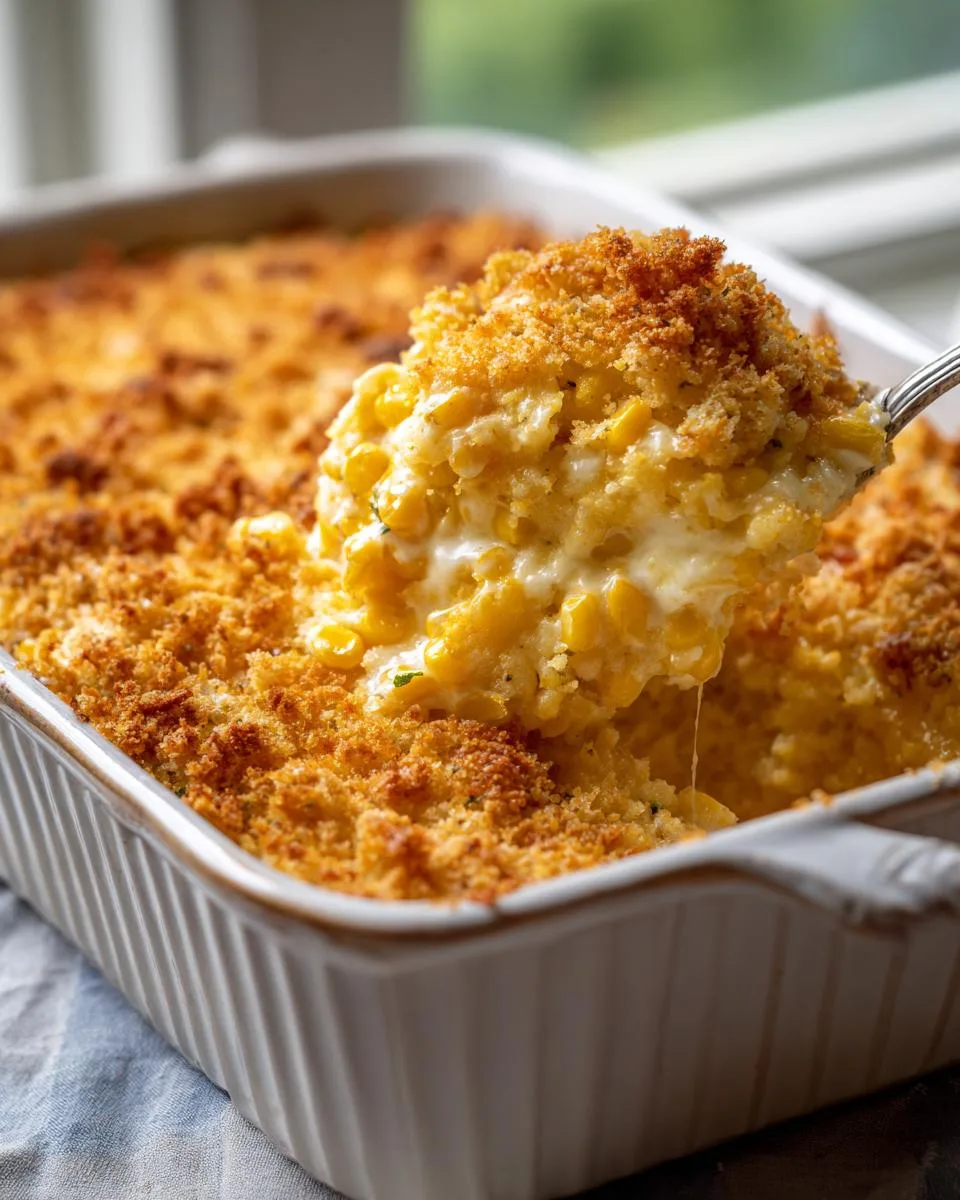 Swiss Style Corn Casserole - detail 2