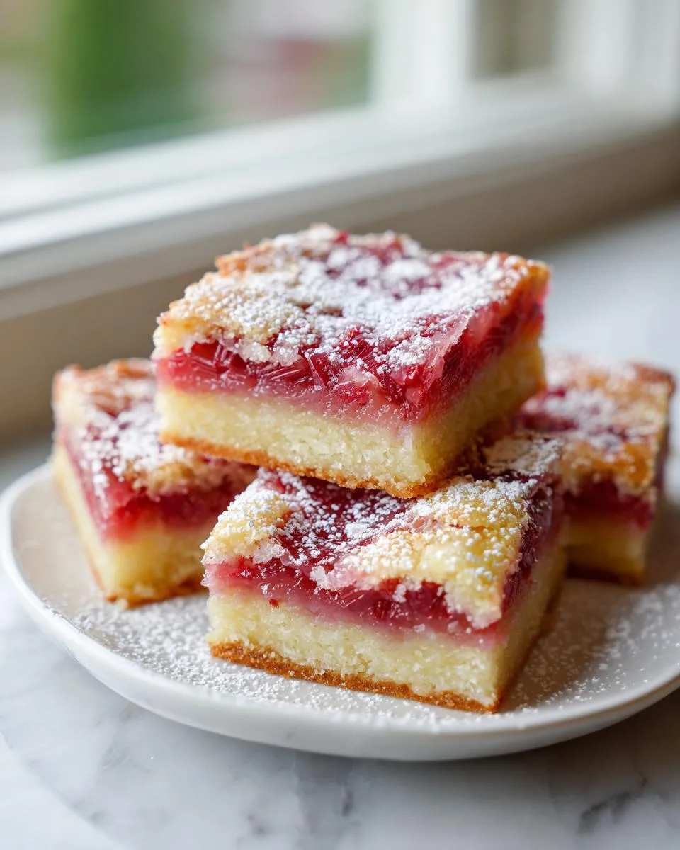 Tangy Rhubarb Bars Recipe - detail 4