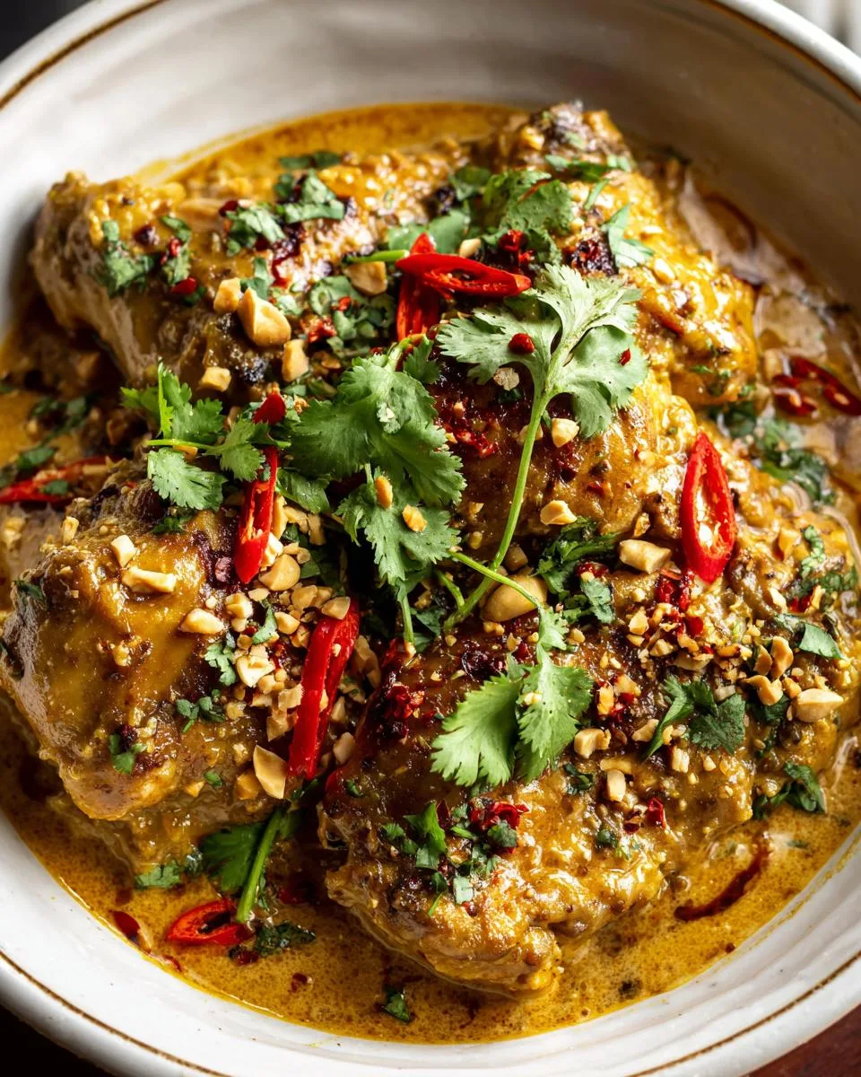 Thai Peanut Chicken Crockpot - detail 2