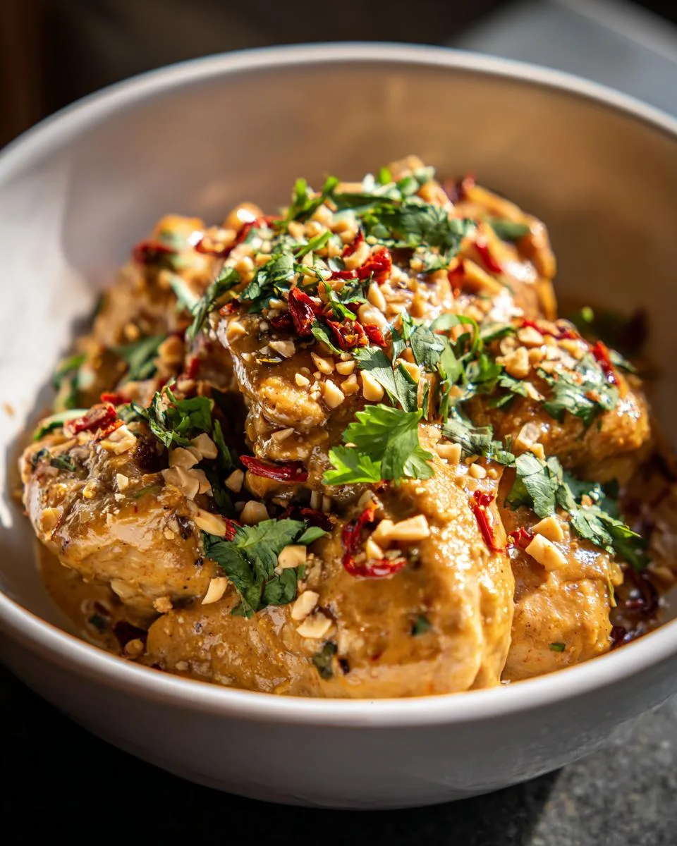 Thai Peanut Chicken Crockpot - detail 4
