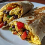 Veggie Egg Breakfast Burritos