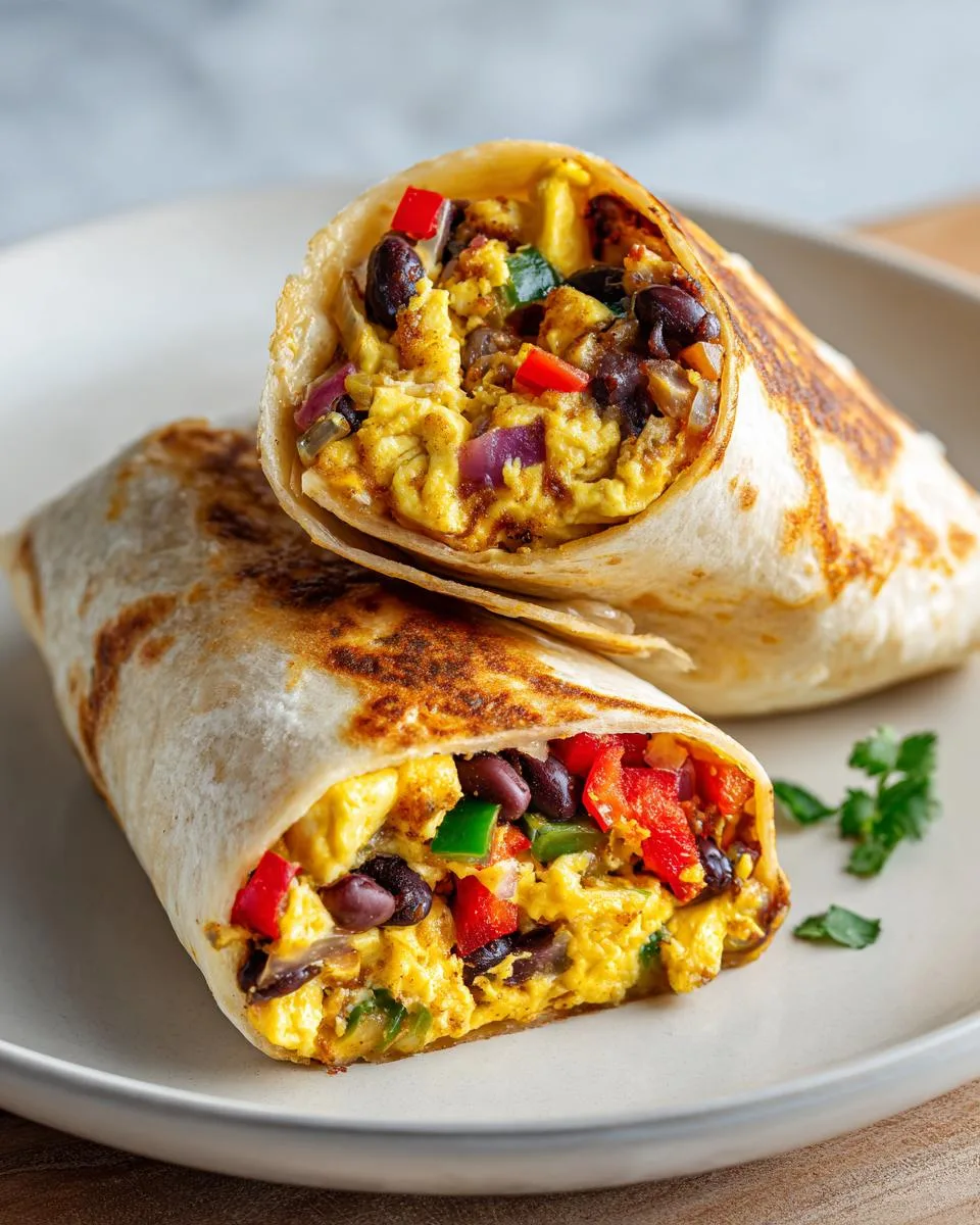 Veggie Egg Breakfast Burritos - detail 4