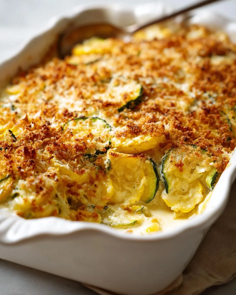 Yellow Squash and Zucchini Casserole - detail 3