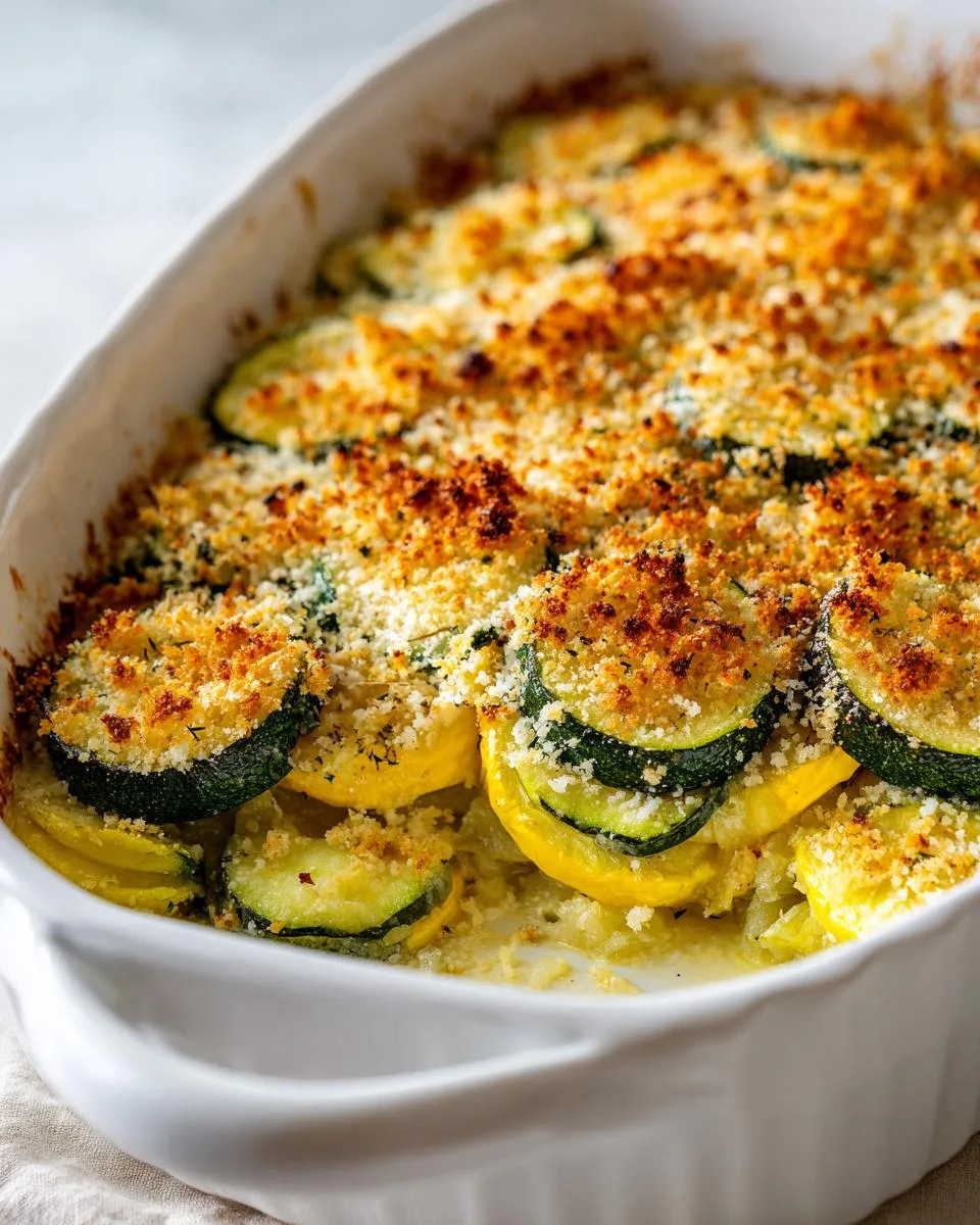 Yellow Squash and Zucchini Casserole - detail 4