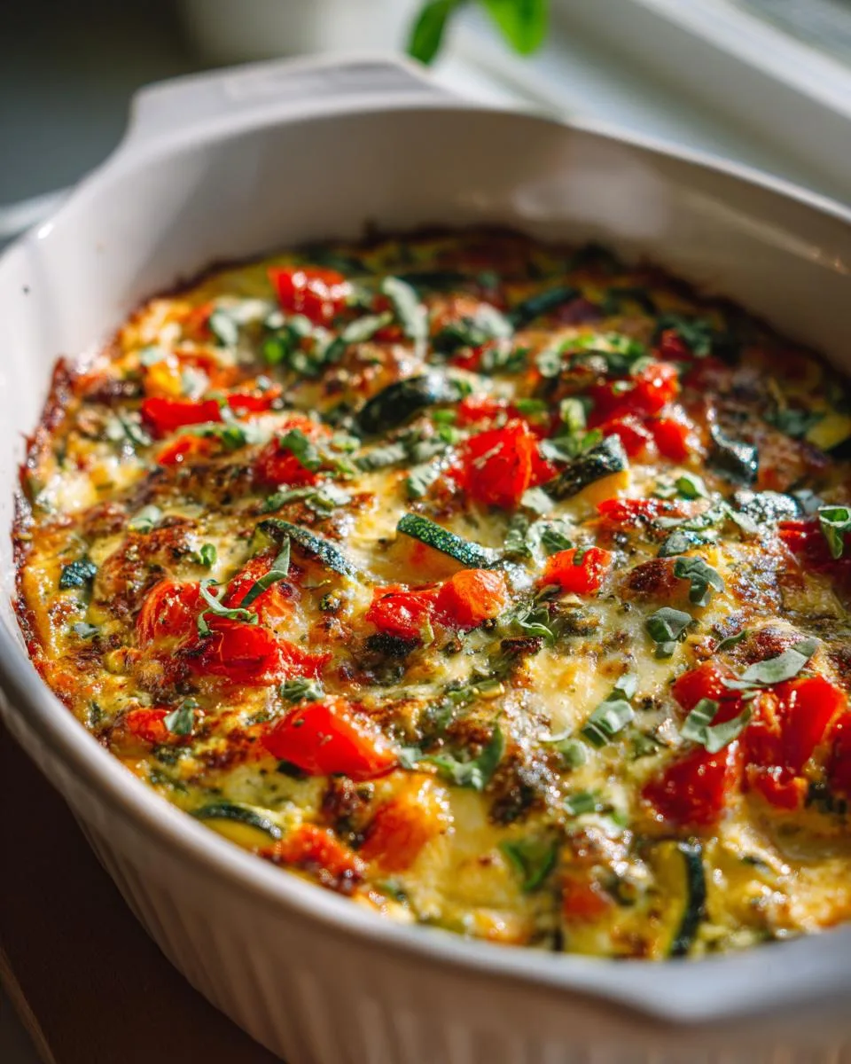Zucchini Tomato Herb Casserole - detail 2