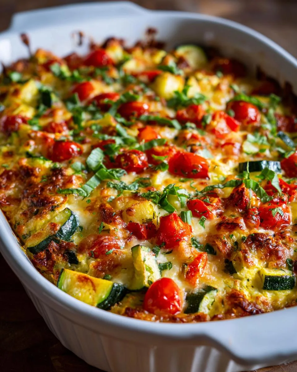 Zucchini Tomato Herb Casserole - detail 4