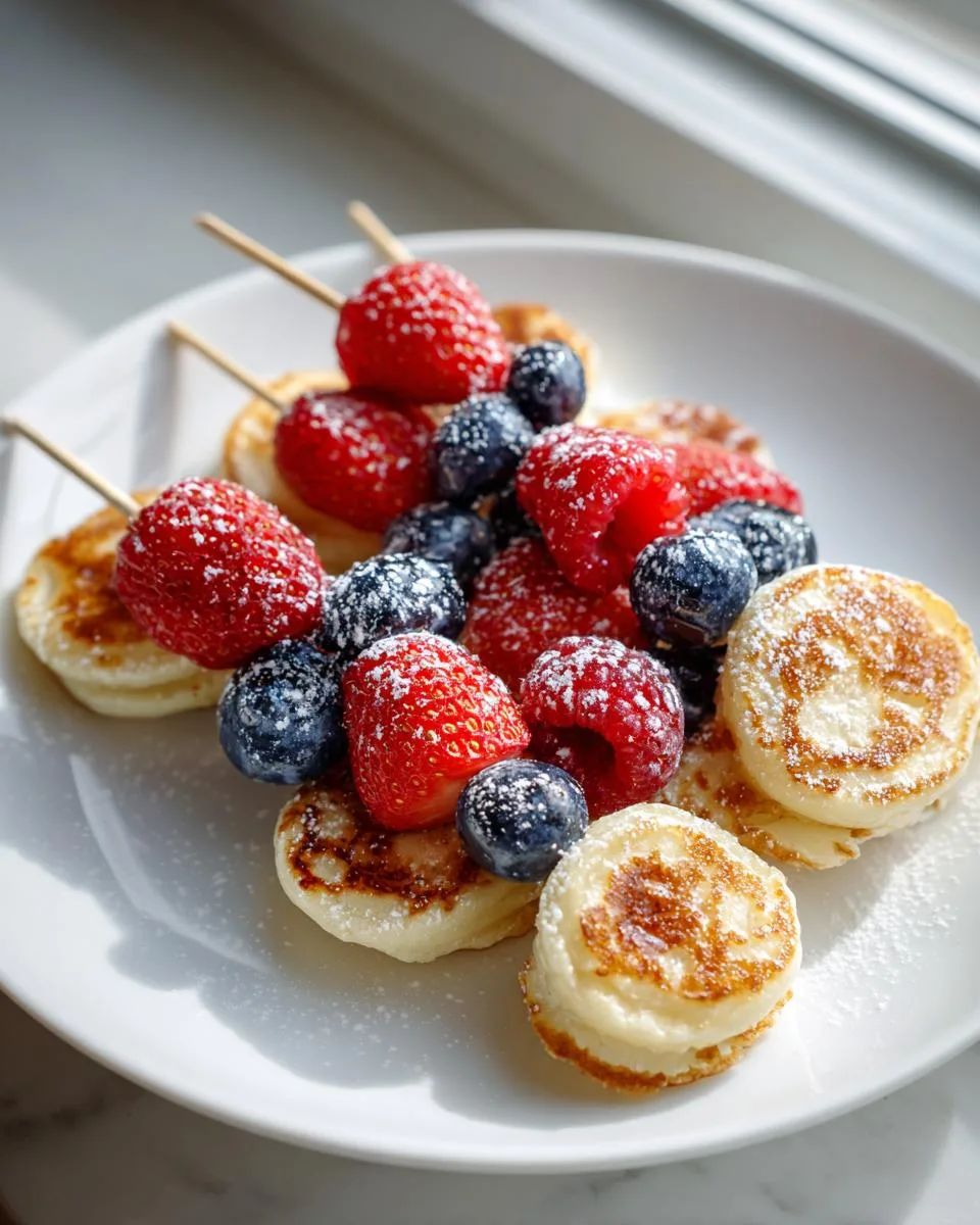 4th July Berry Pancake Skewers - detail 1