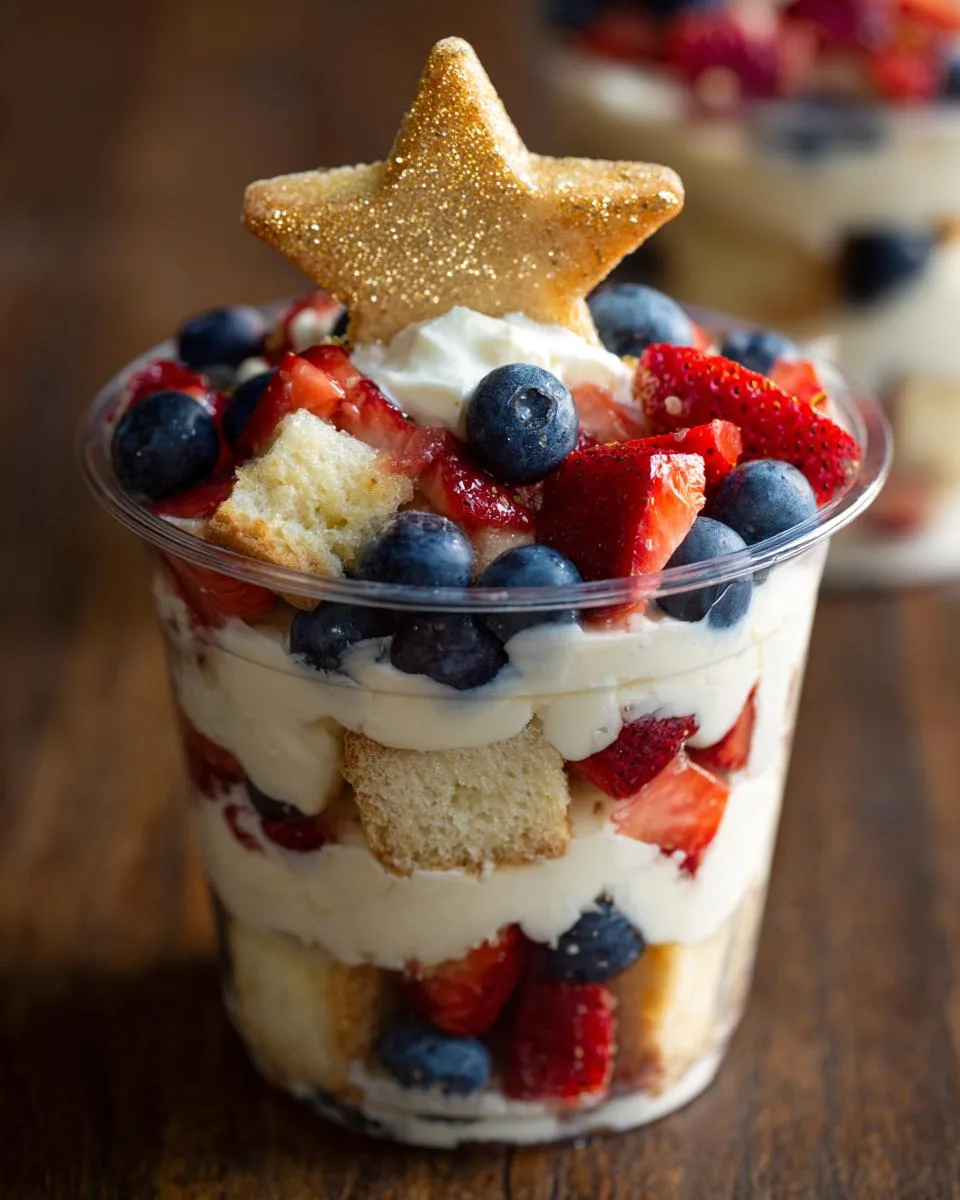 4th July Berry Trifle Cups - detail 1