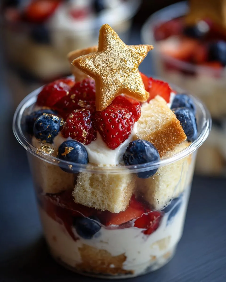 4th July Berry Trifle Cups - detail 2