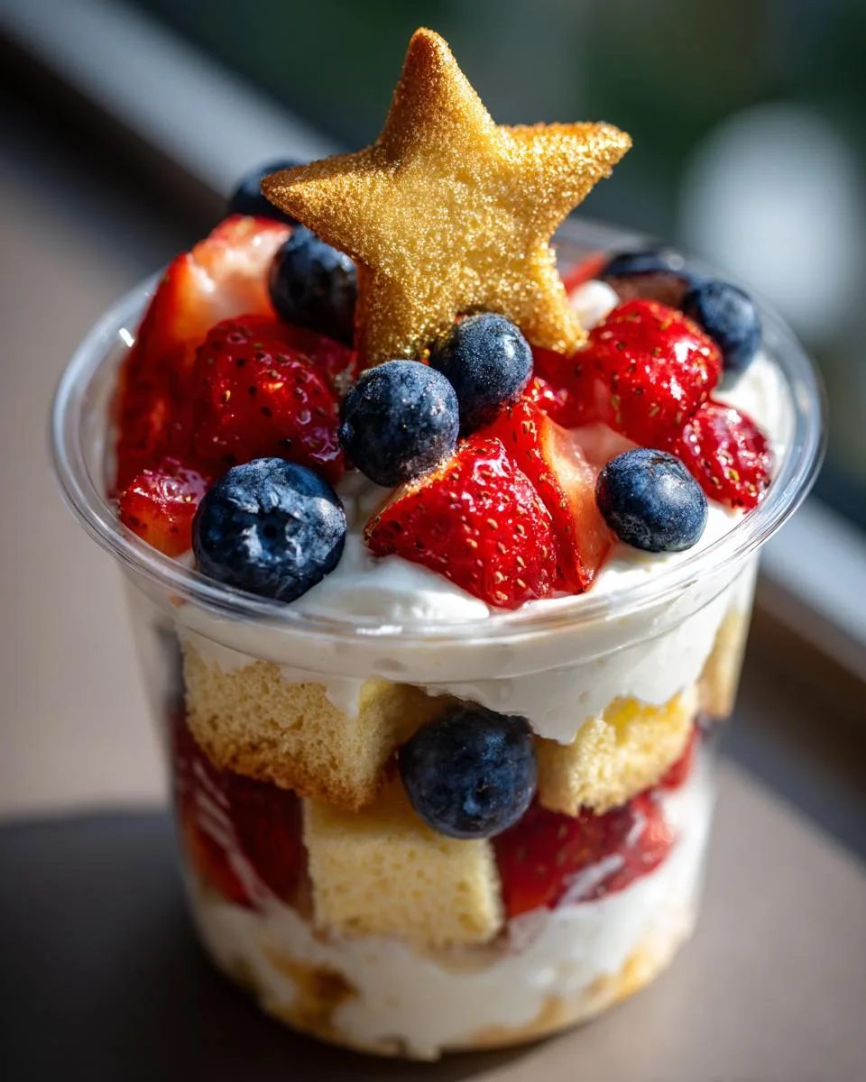 4th July Berry Trifle Cups - detail 3