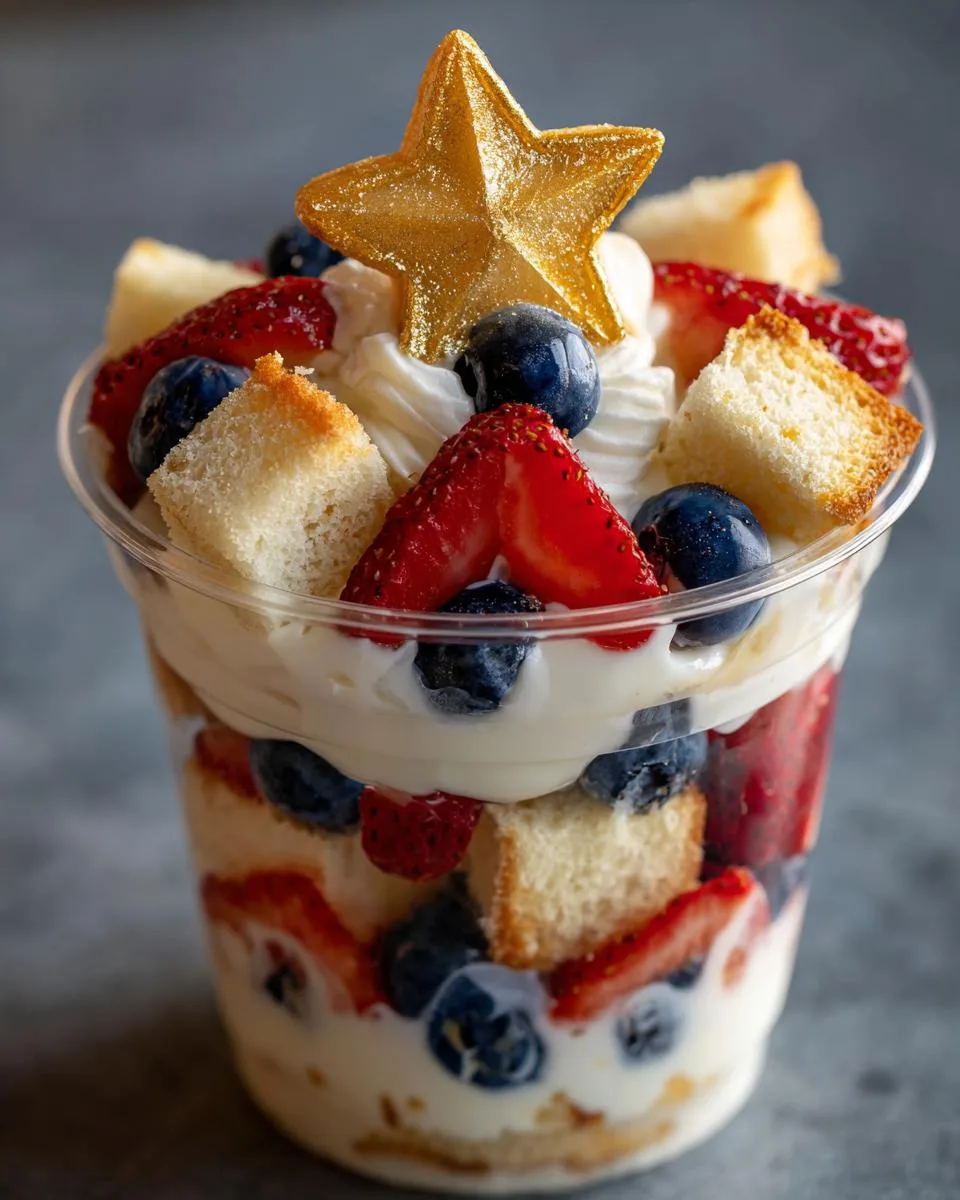 4th July Berry Trifle Cups - detail 4
