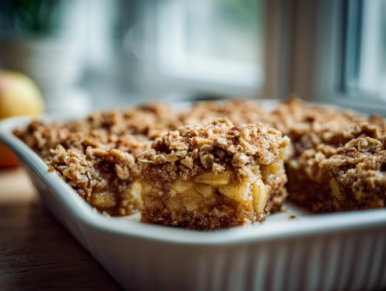 Irresistible Apple Cinnamon Crumble Bars with 8 Juicy Apples