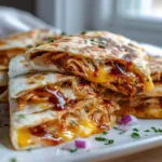 BBQ Chicken Quesadilla Bites