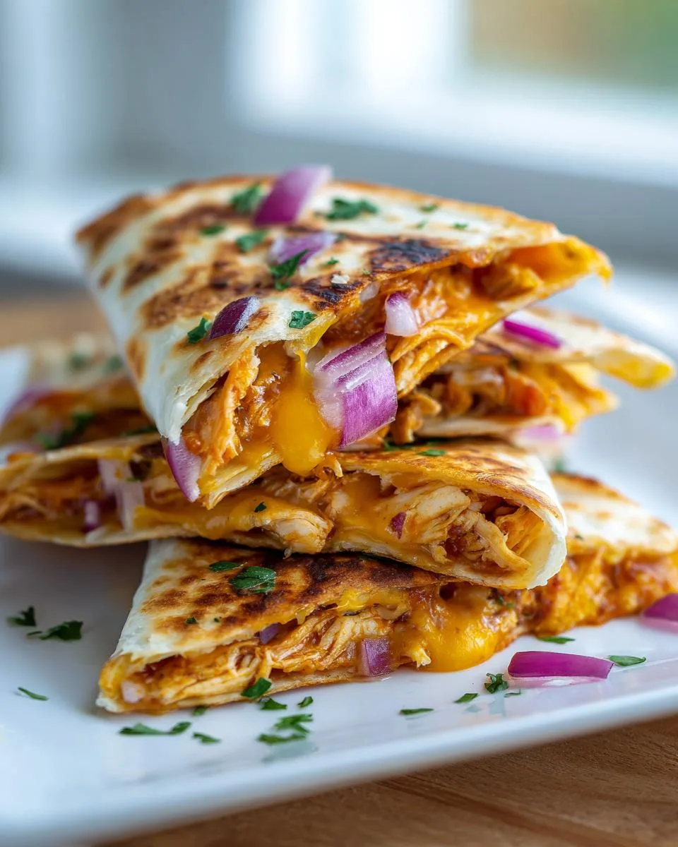 BBQ Chicken Quesadilla Bites - detail 3