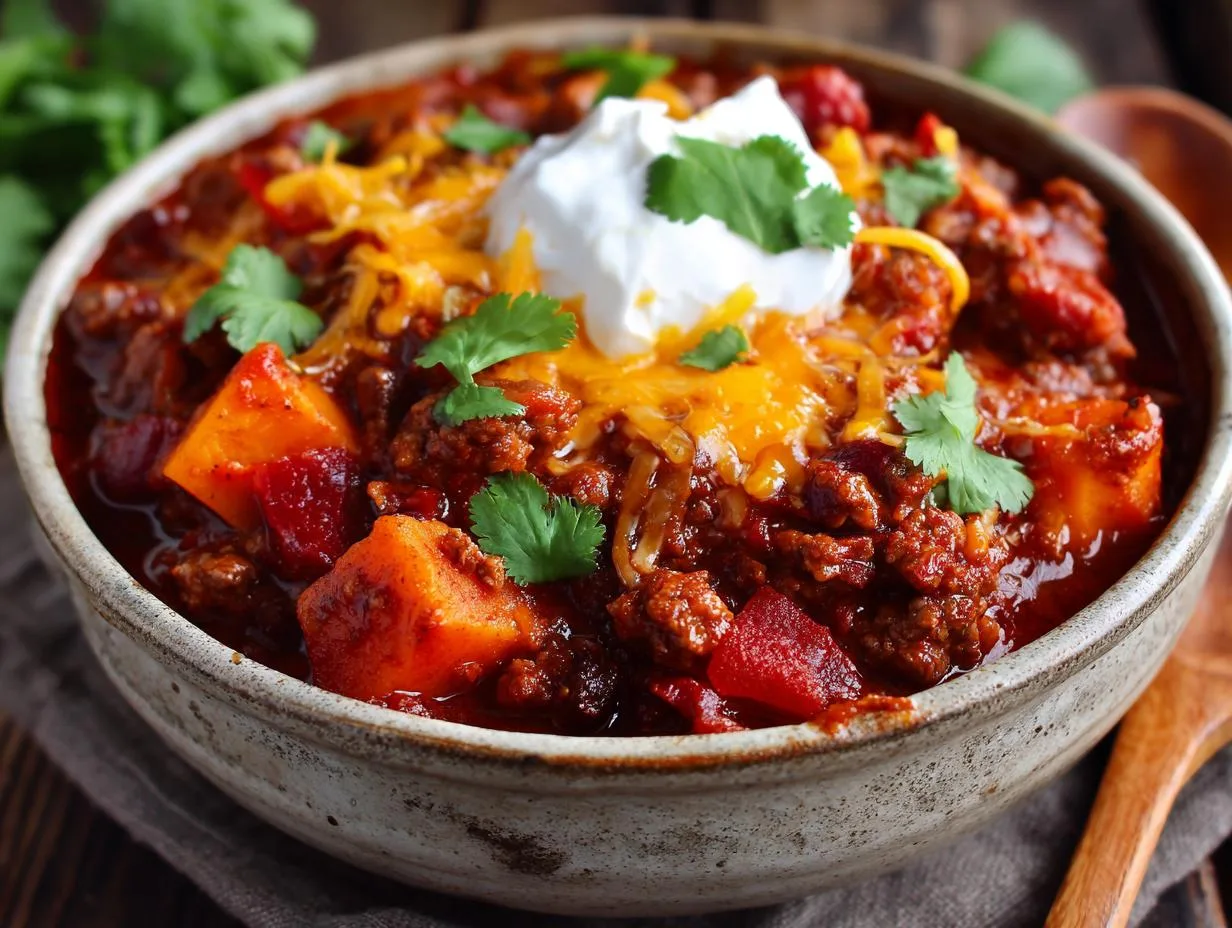 Hearty Beef and Sweet Potato Chili Recipe You’ll Crave