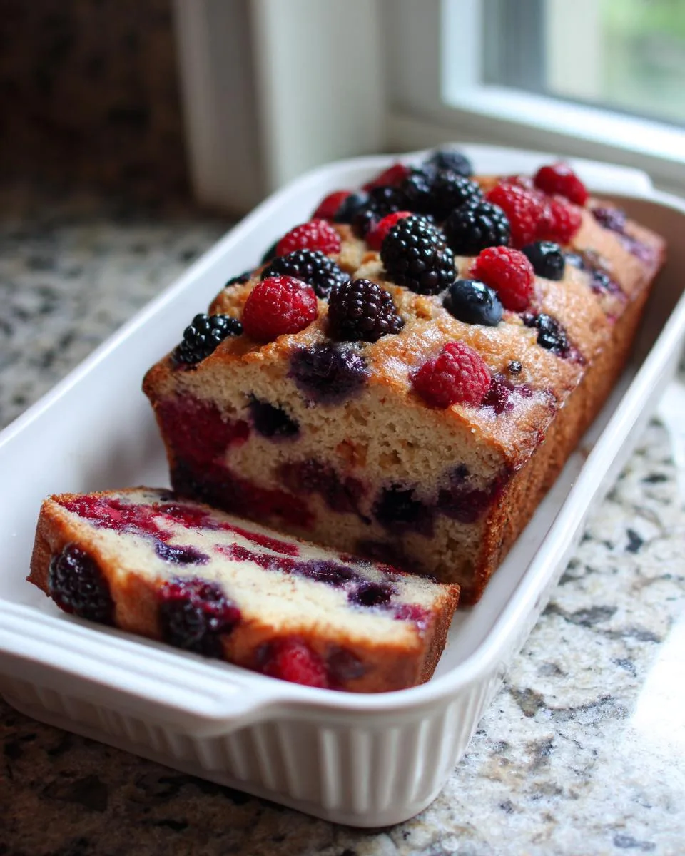 Black Raspberry Breakfast Loaf - detail 1