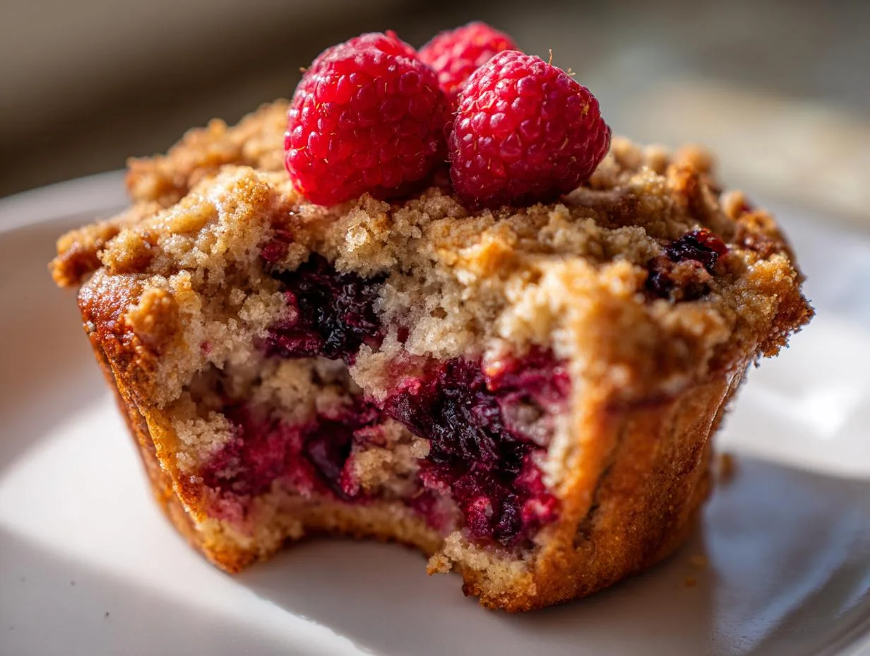Black Raspberry Morning Muffins: 3-Layer Breakfast Magic