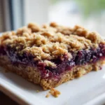 Black Raspberry Oat Bars