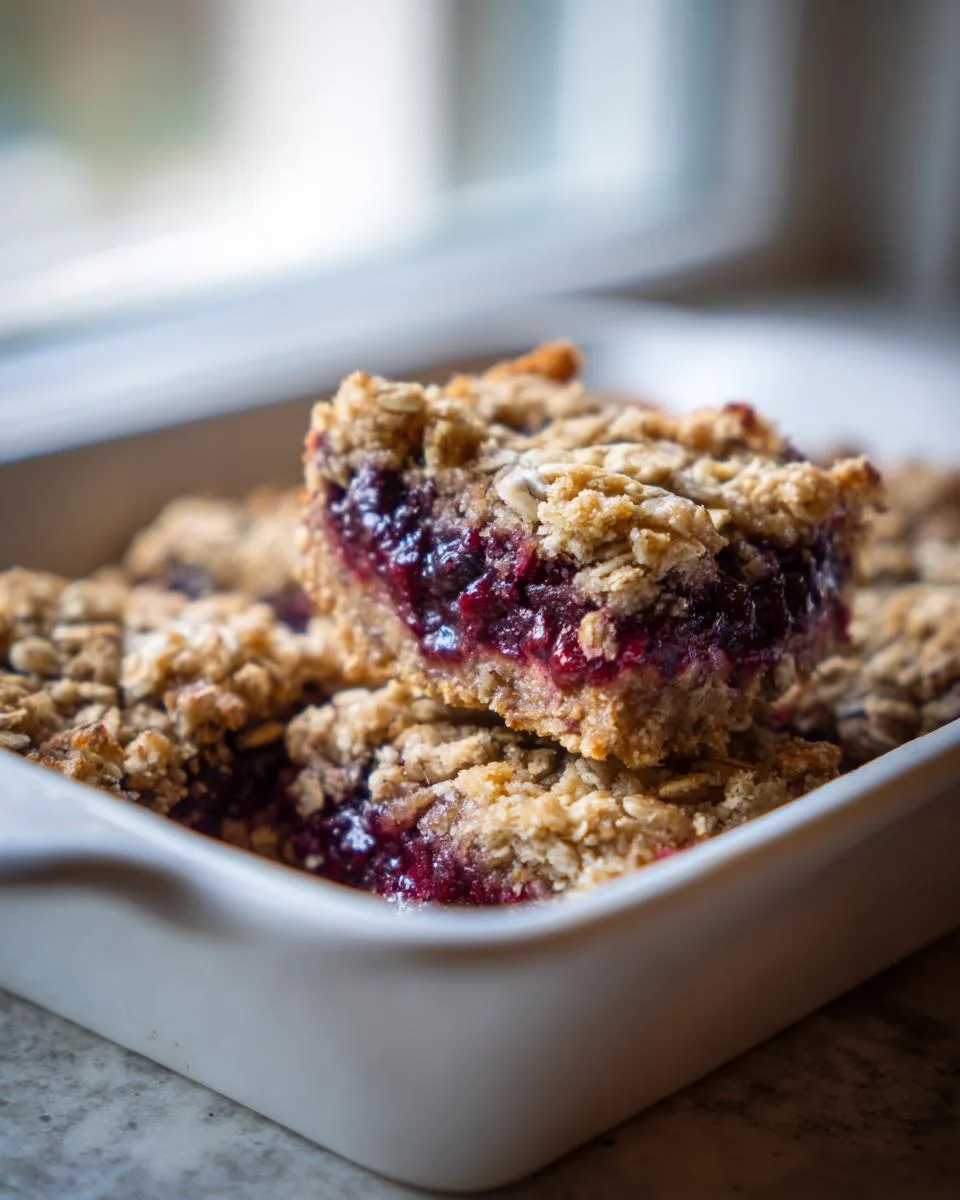 Black Raspberry Oat Bars - detail 2