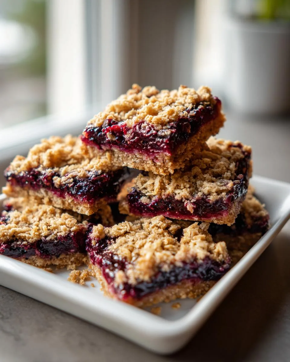 Black Raspberry Oat Bars - detail 3