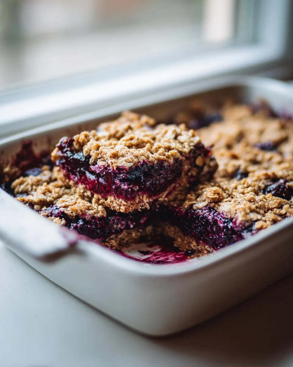 Black Raspberry Oat Bars - detail 4