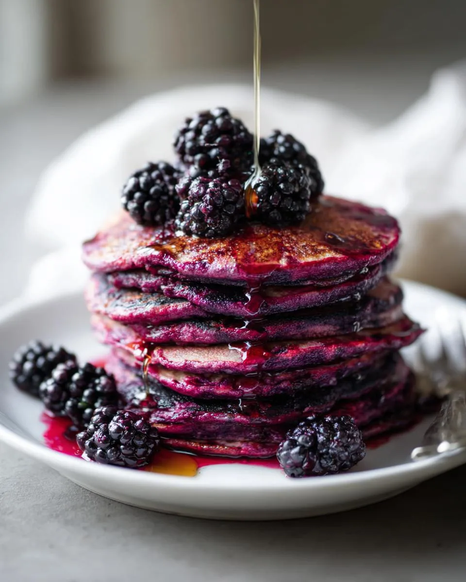 Black Raspberry Pancakes - detail 1