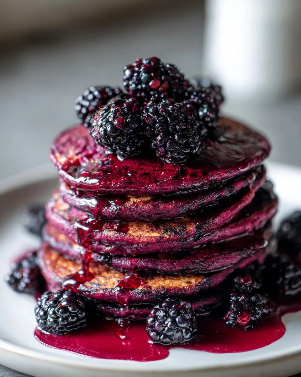 Black Raspberry Pancakes - detail 2