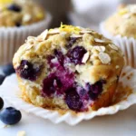 Blueberry Lemon Oat Muffins
