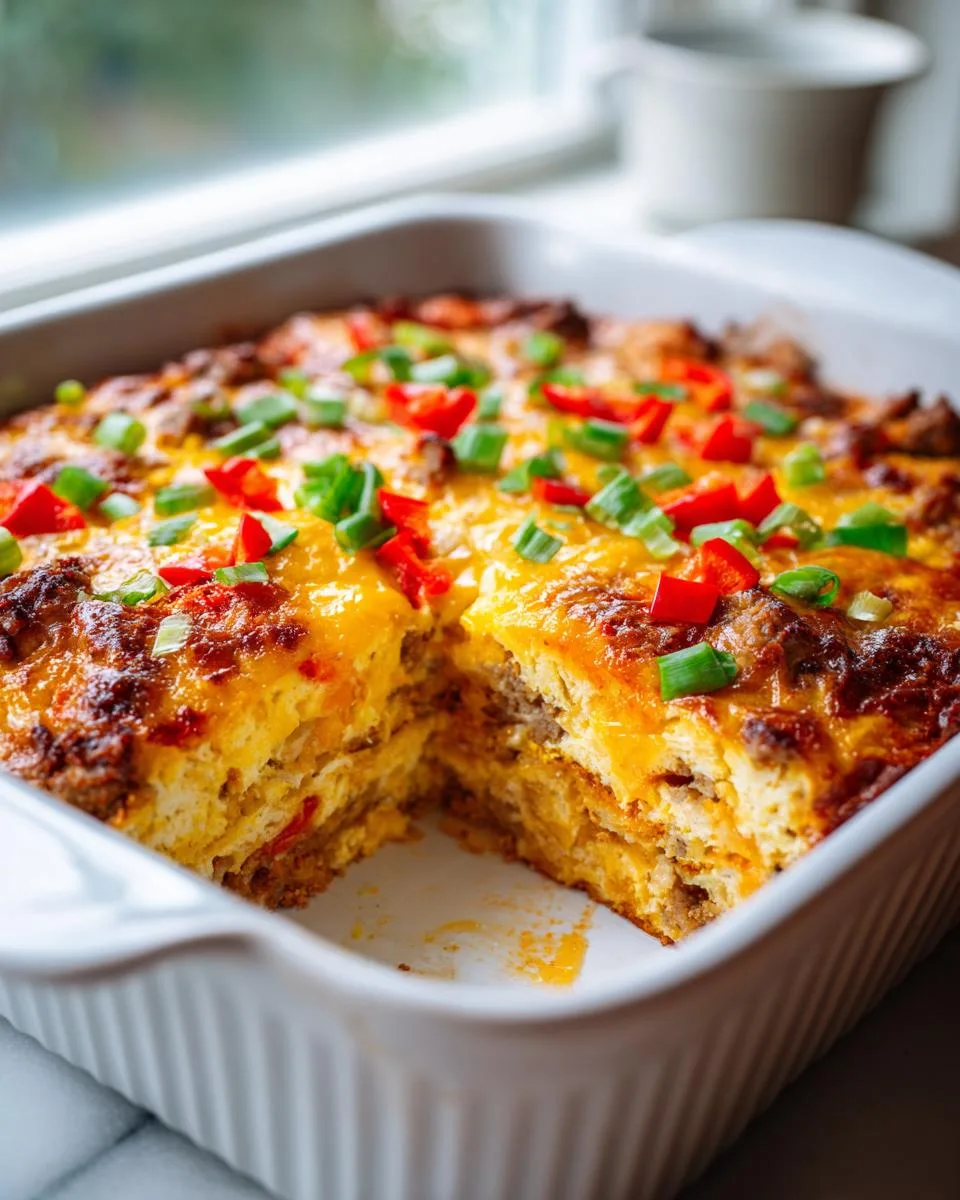 Breakfast Enchilada Casserole - detail 2