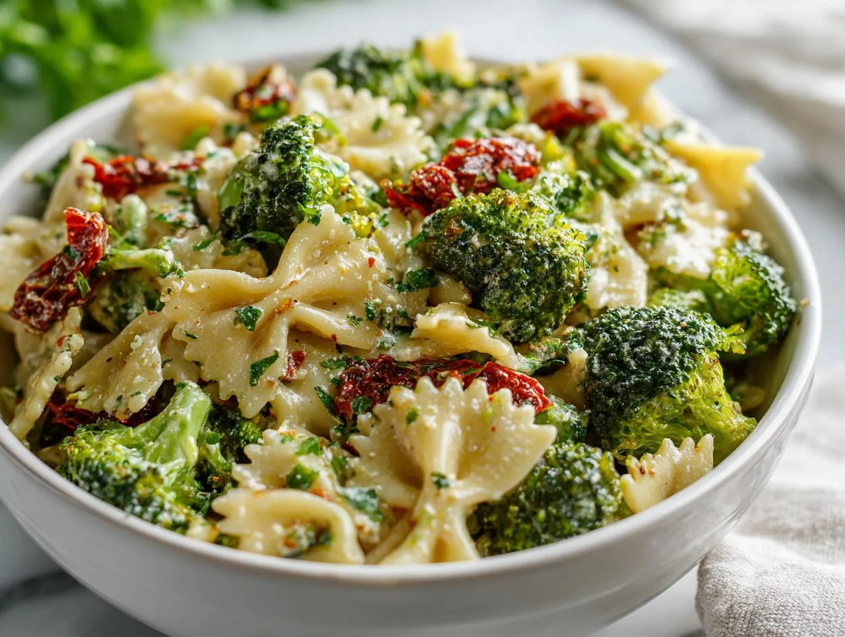 25-Minute Broccoli Sun Dried Tomato Pasta You’ll Crave