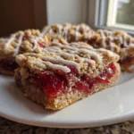 Buttery Strawberry Rhubarb Bars