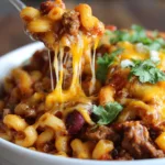 Cheesy Chili Mac Crockpot