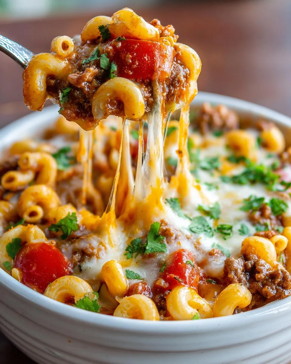 Cheesy Chili Mac Crockpot - detail 3