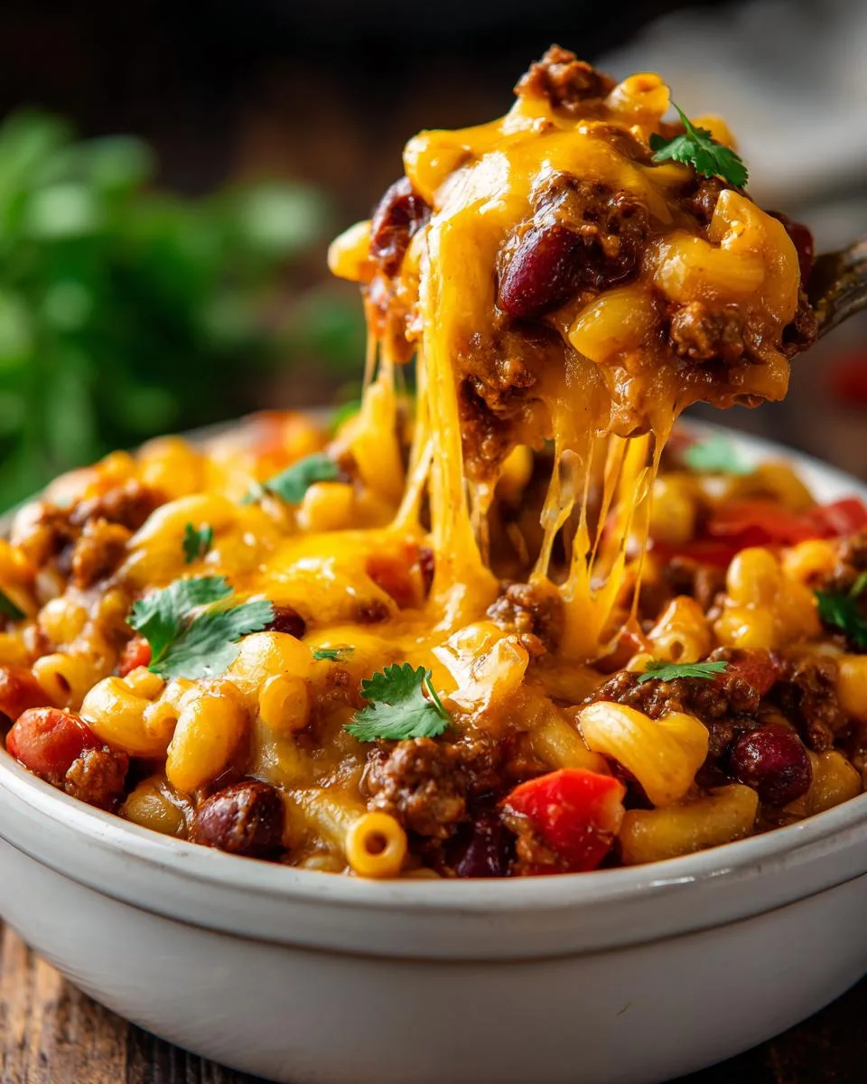 Cheesy Chili Mac Crockpot - detail 4