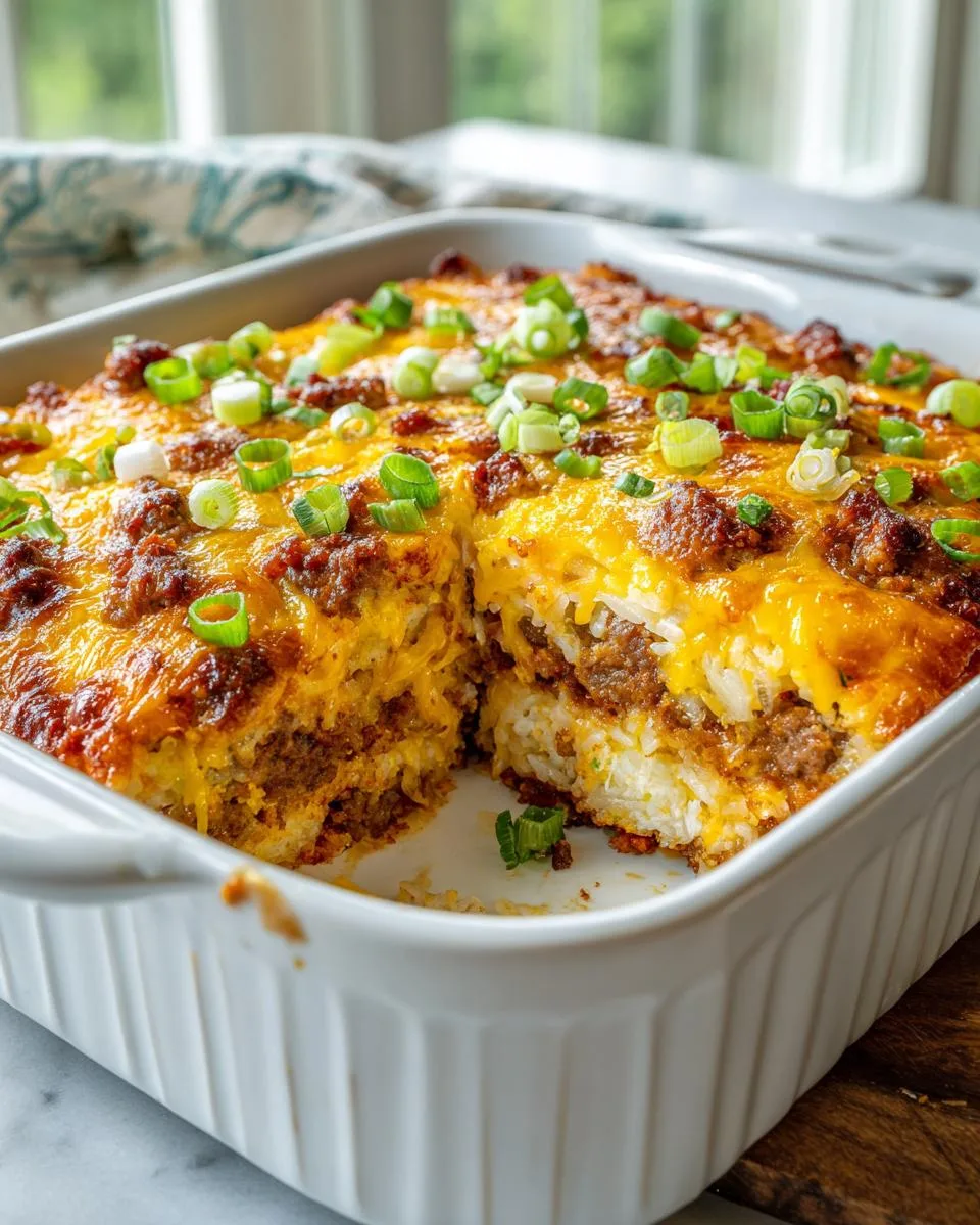 Cheesy Egg Rice Breakfast Bake - detail 4