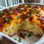 Cheesy Potato Egg Breakfast Bake