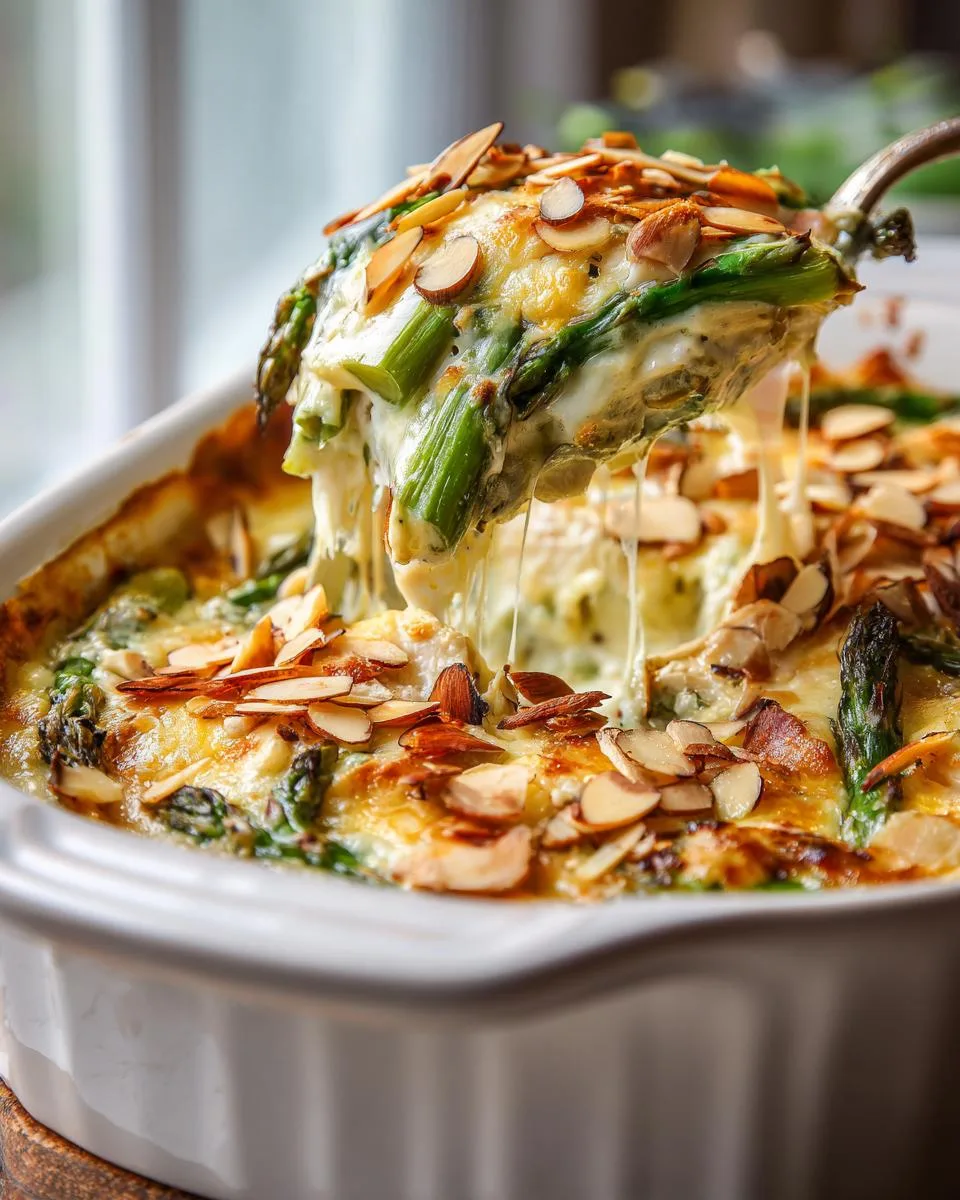 Chicken Asparagus Almond Casserole - detail 2