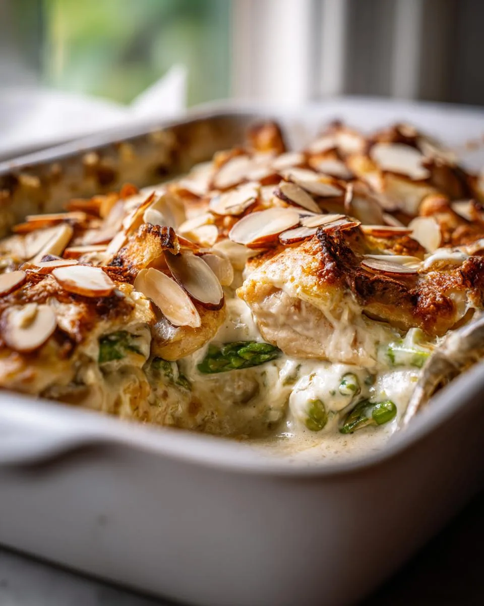 Chicken Asparagus Almond Casserole - detail 3
