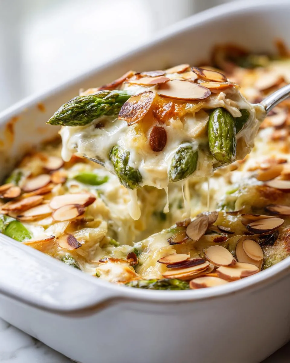 Chicken Asparagus Almond Casserole - detail 4