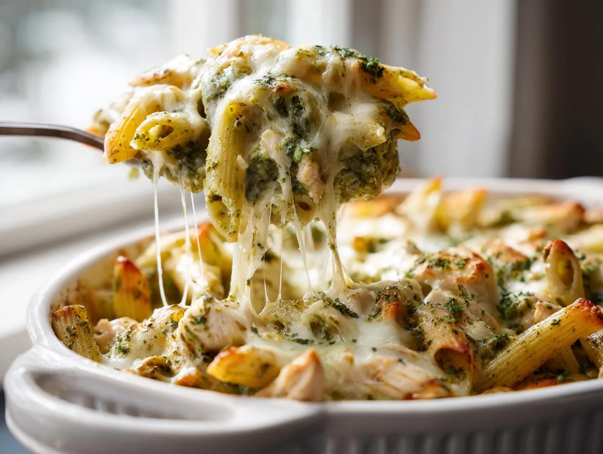 Irresistible Chicken Pesto Pasta Bake in 40 Minutes