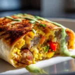 Chicken Sausage Breakfast Burritos