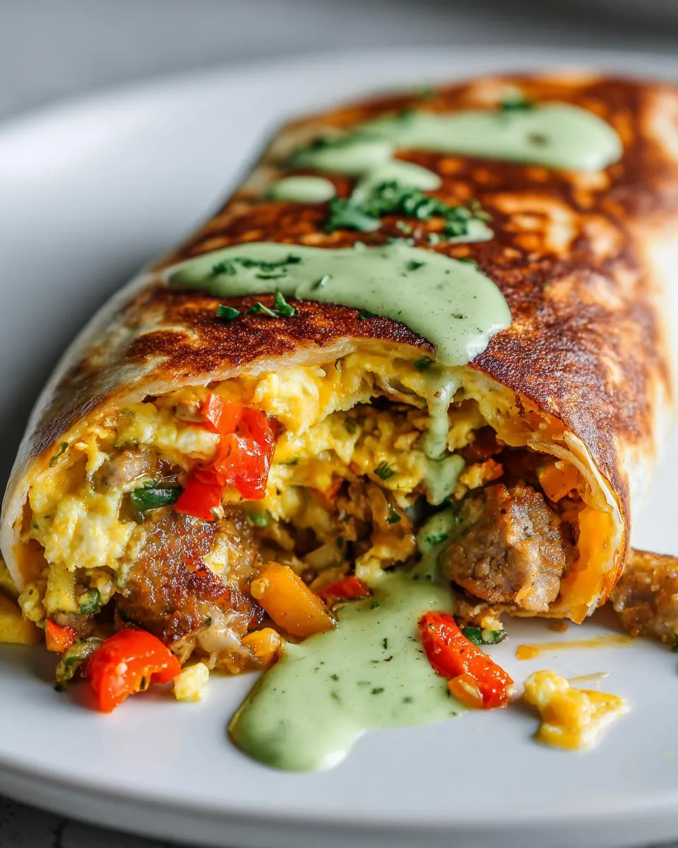 Chicken Sausage Breakfast Burritos - detail 2