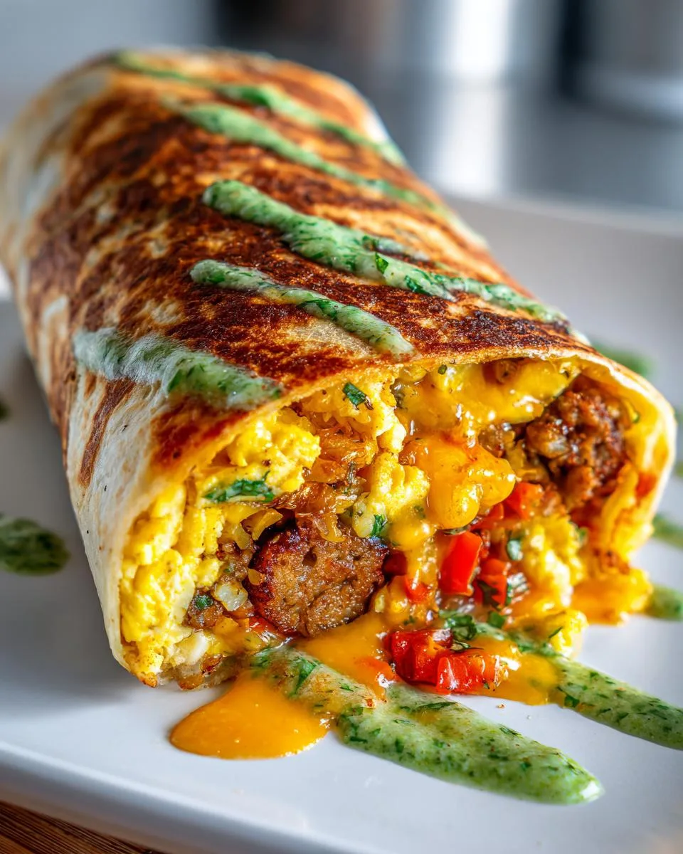Chicken Sausage Breakfast Burritos - detail 4