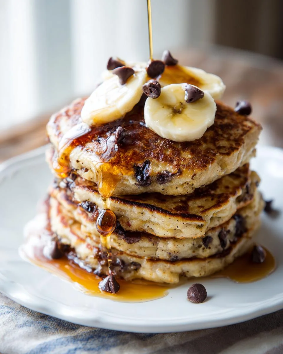 Chocolate Banana Protein Pancakes - detail 1