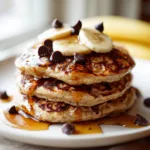 Chocolate Banana Protein Pancakes