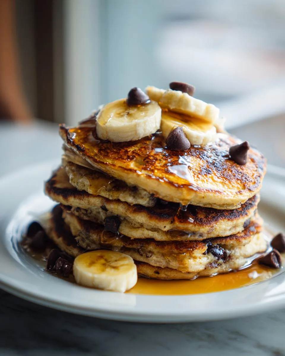 Chocolate Banana Protein Pancakes - detail 2