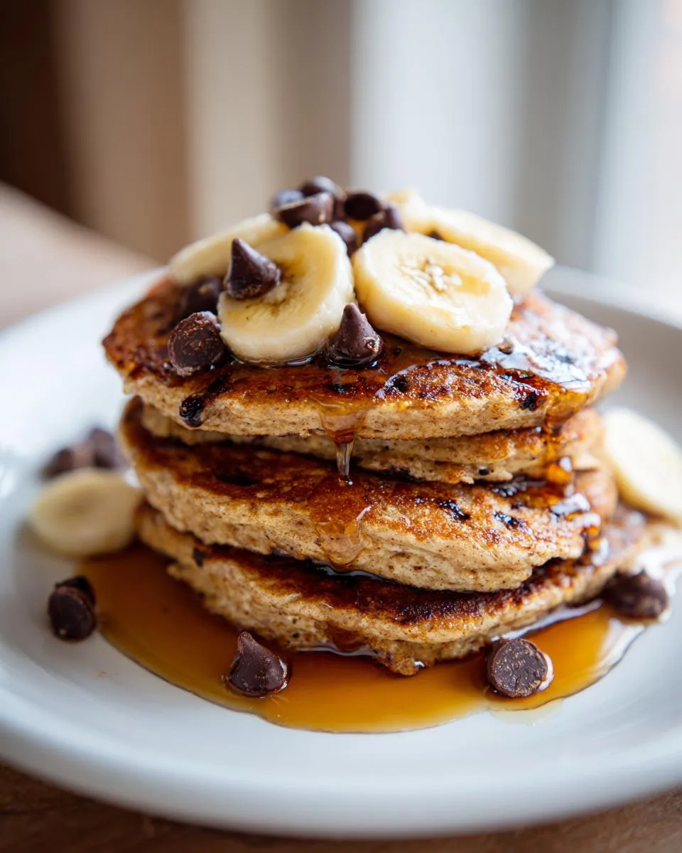 Chocolate Banana Protein Pancakes - detail 3