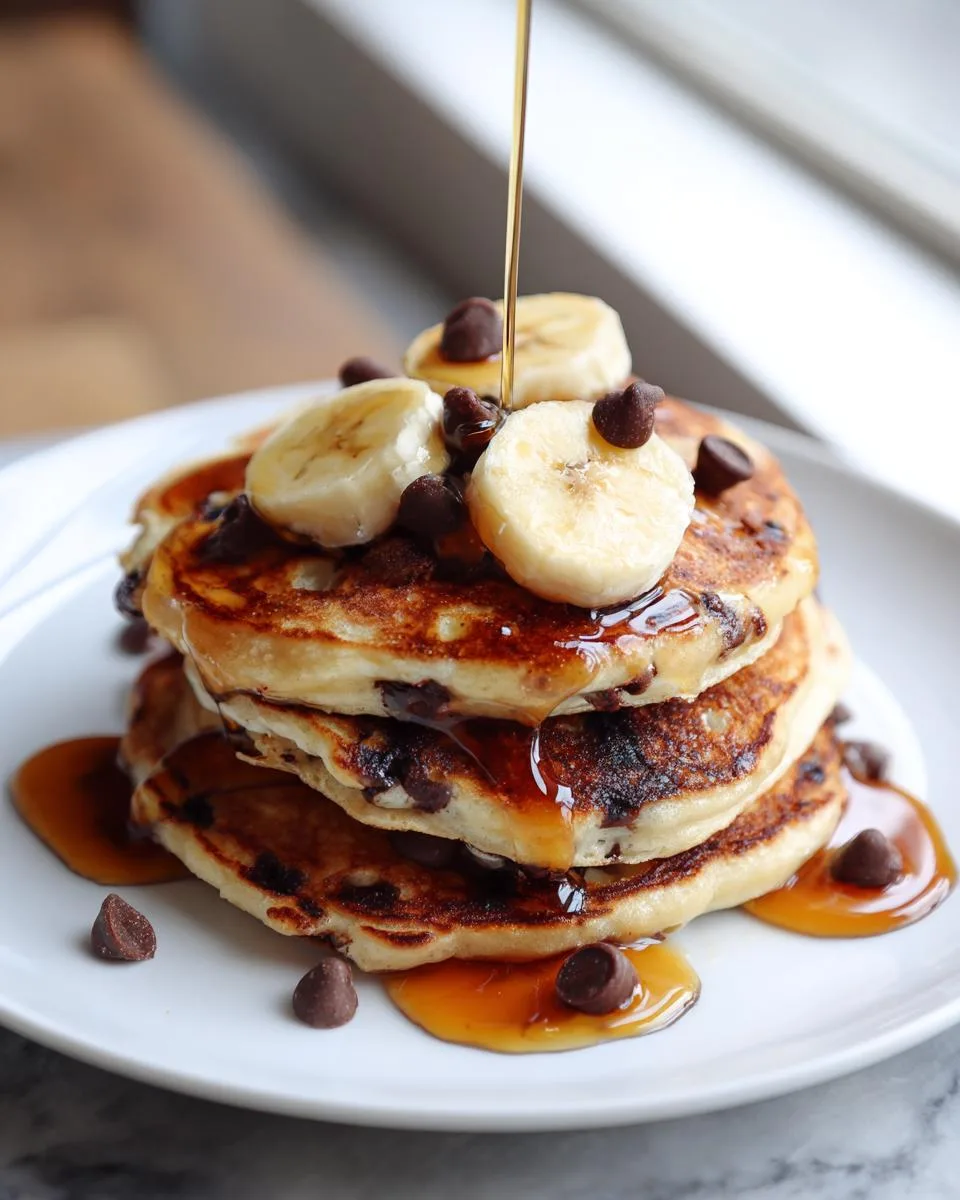 Chocolate Banana Protein Pancakes - detail 4