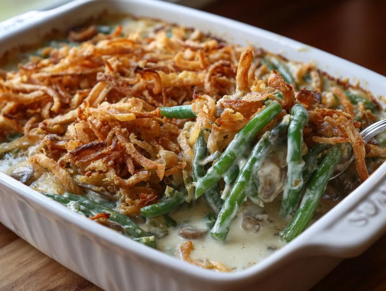 Classic Green Bean Casserole: 6-Ingredient Nostalgic Comfort Dish
