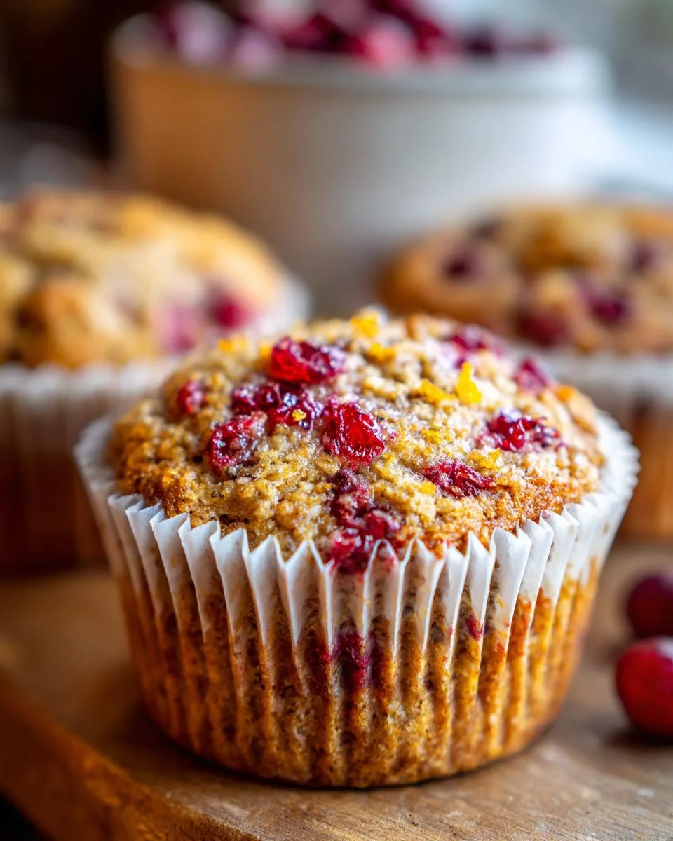 Cranberry Orange Oat Muffins - detail 3